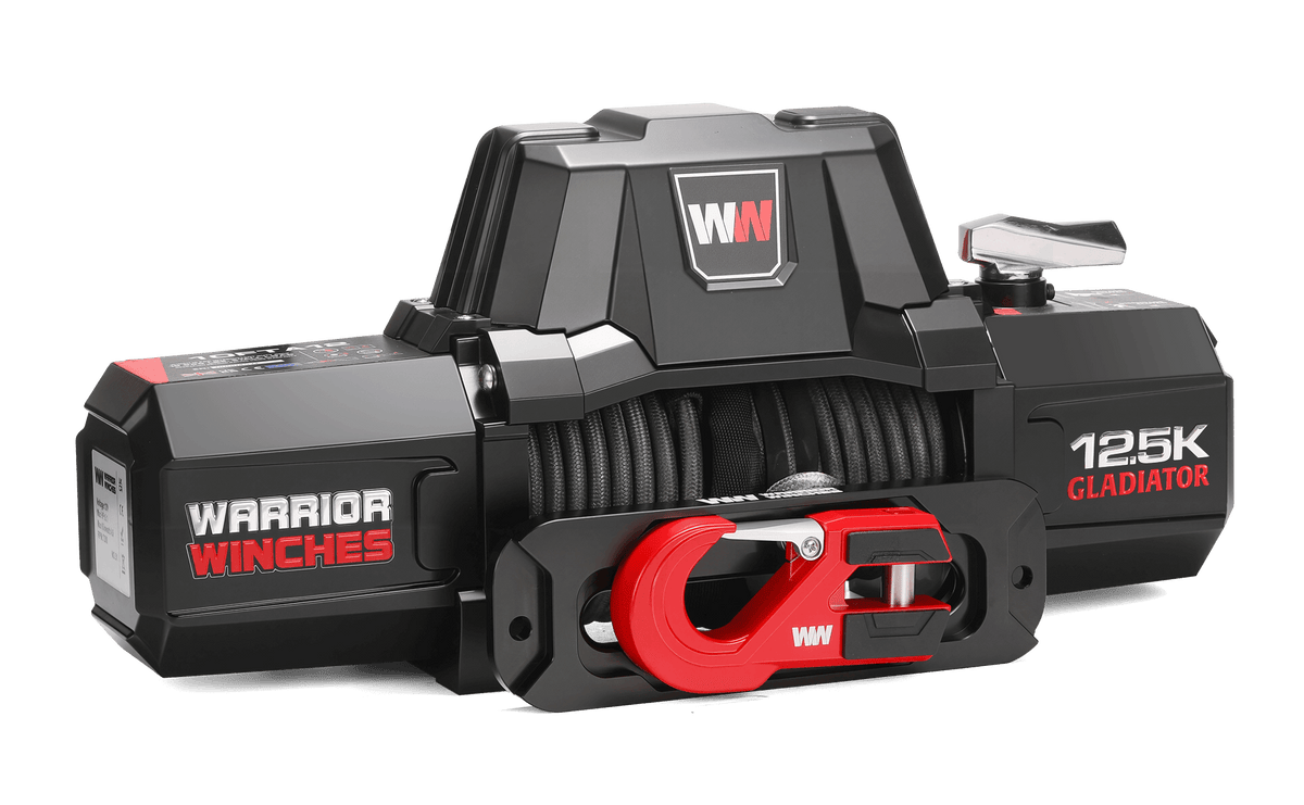 Gladiator V2 F-Type 12,500 Electric Winch - 12v Synthetic Rope