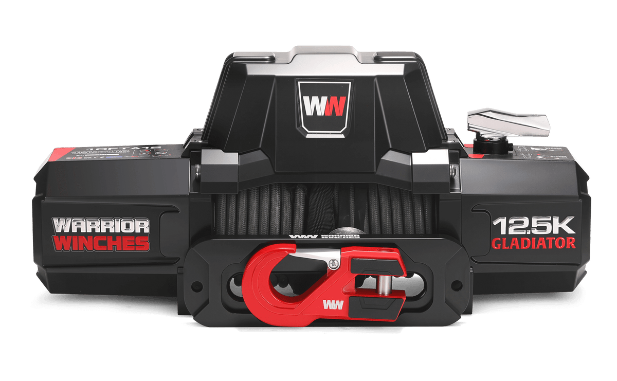Gladiator V2 F-Type 12,500lb 12v Electric Winch - Synthetic Rope