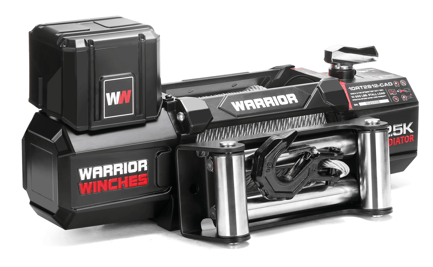 Gladiator V2 R-Type 12,500 Electric Winch - 12v Wire Rope