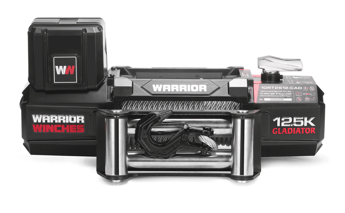 Gladiator V2 R-Type 12,500 Electric Winch - 12v Wire Rope