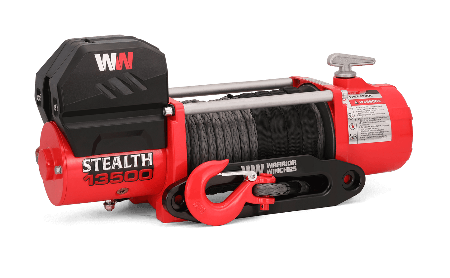 Stealth 13,500lb Electric Winch - 12v Synthetic Rope