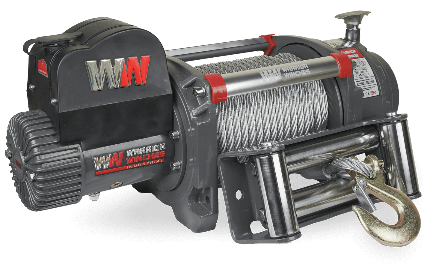 Samurai 20,000lb 12v Electric Winch - Steel Rope