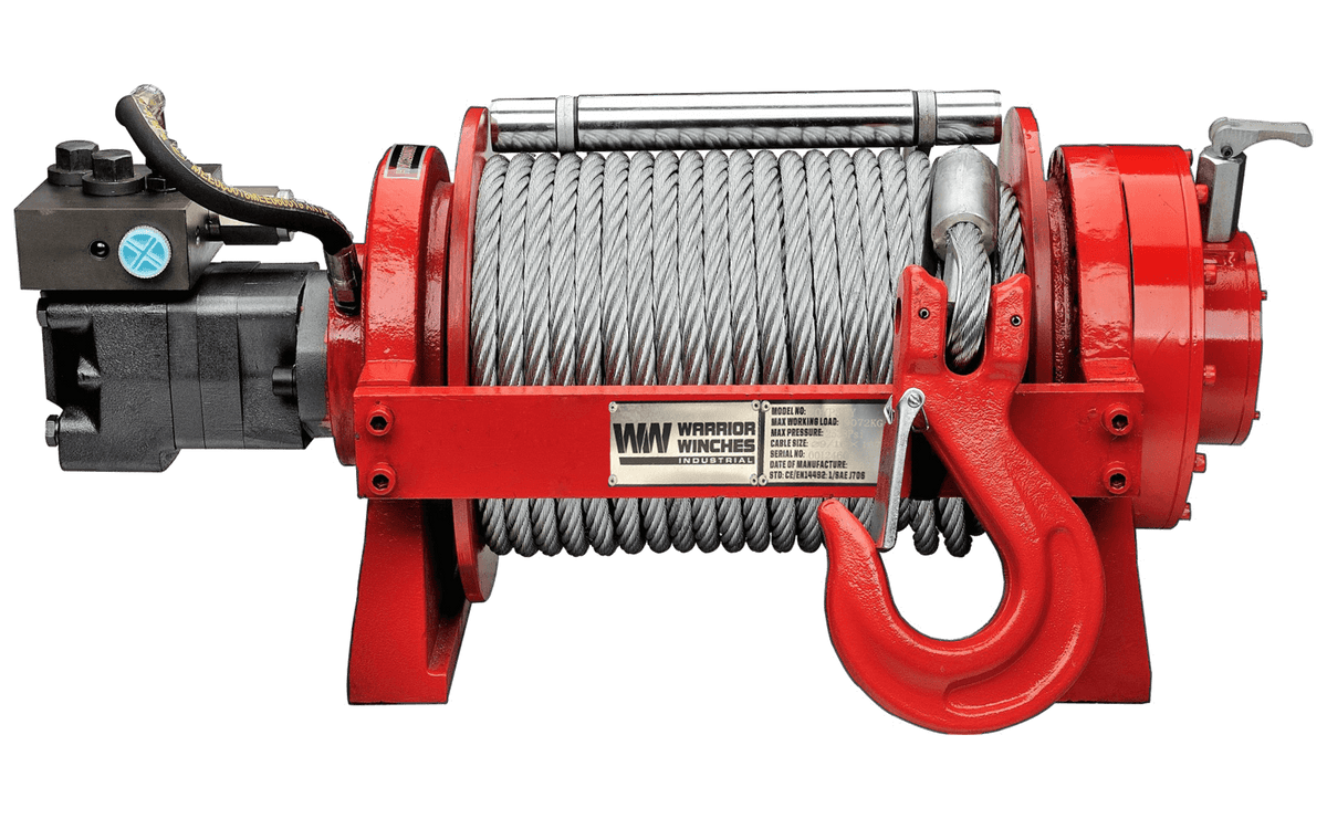 YP9 20,000lb (9 Ton) Skid Steer Hydraulic Winch - Steel Rope