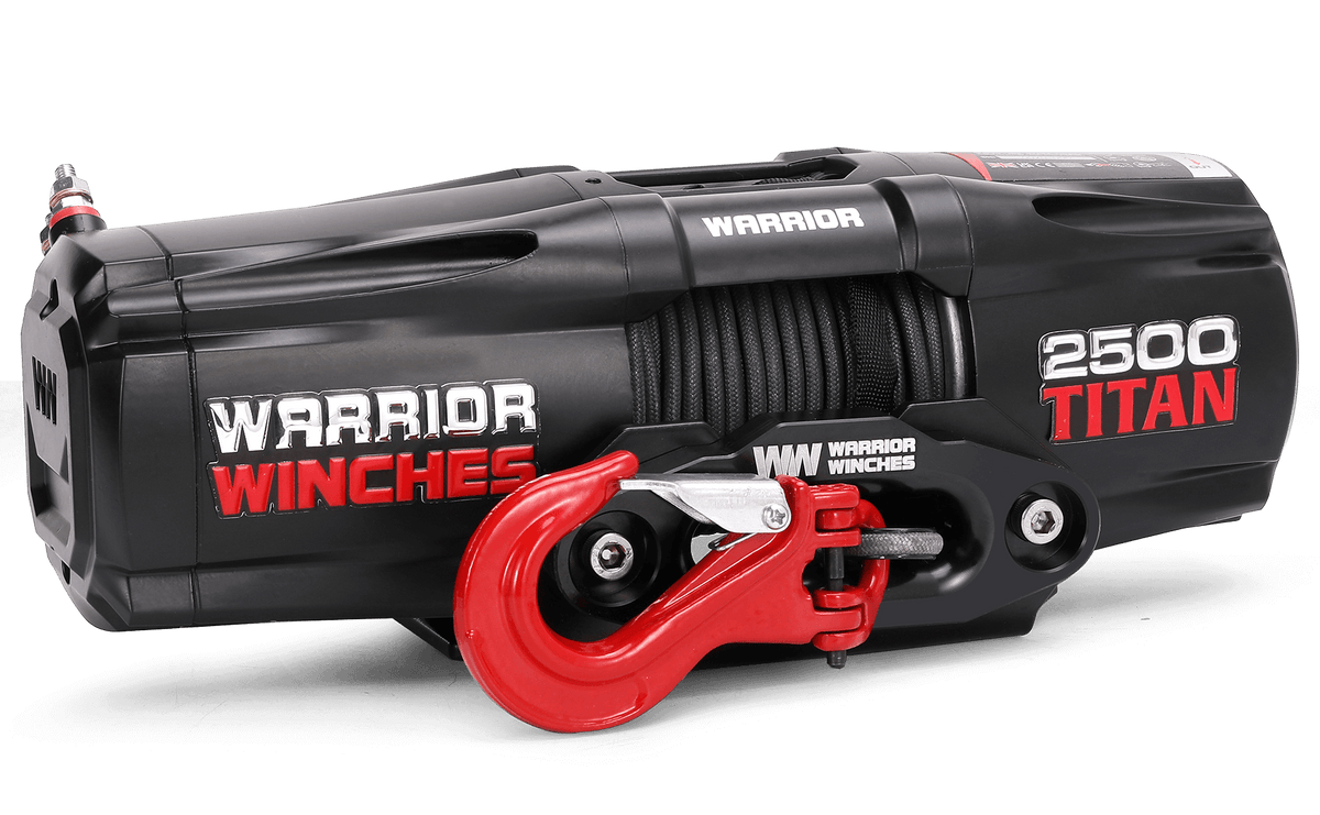 Titan 2,500lb Electric Winch - 12v Synthetic Rope