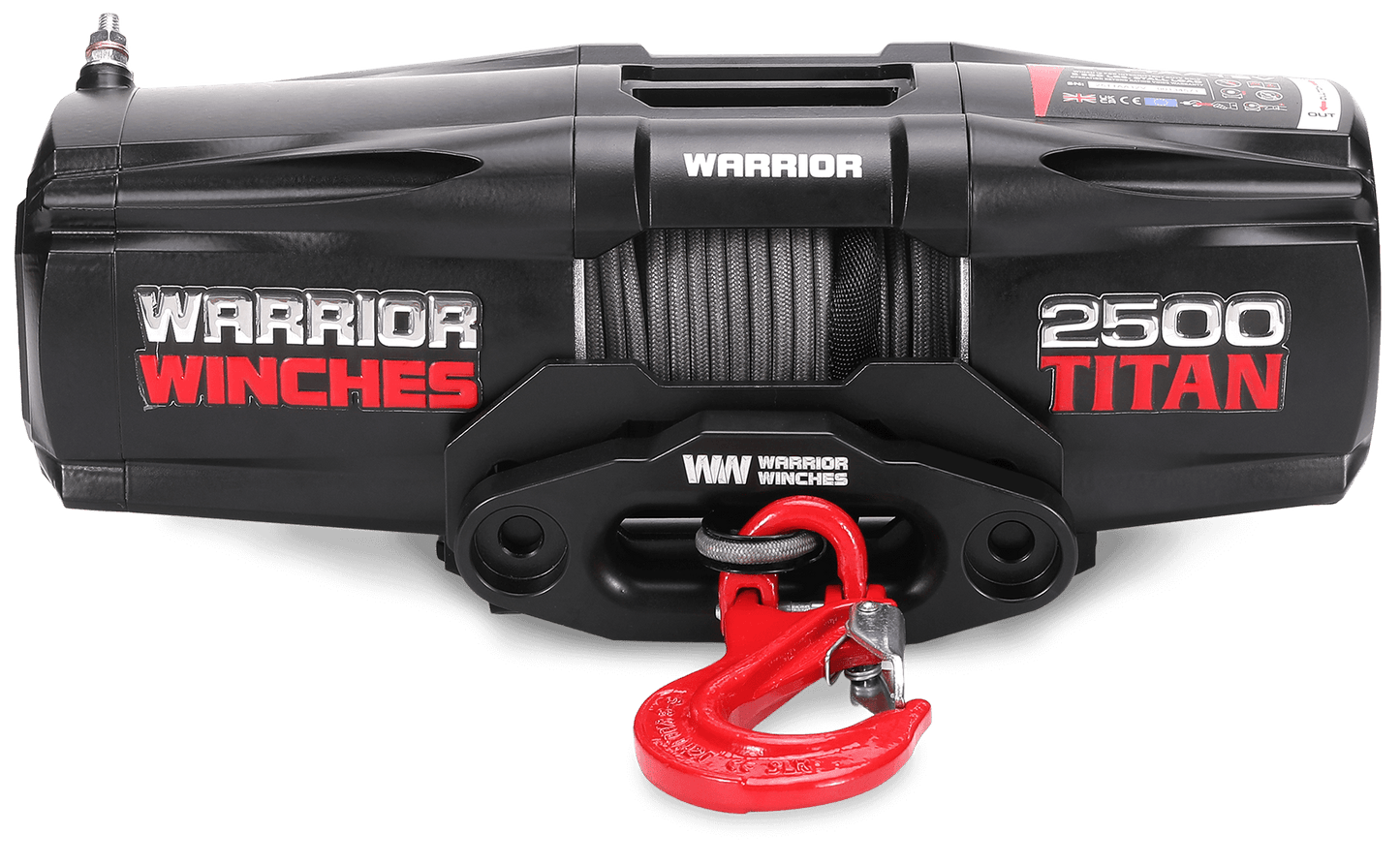 Titan 2,500lb Electric Winch - 12v Synthetic Rope