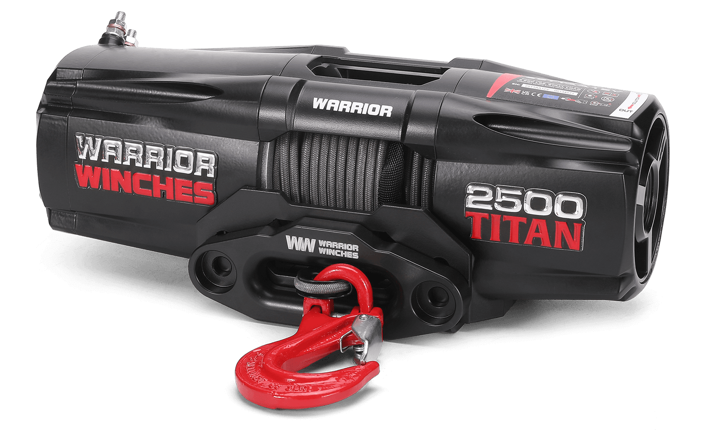 Titan 2,500lb Electric Winch - 12v Synthetic Rope
