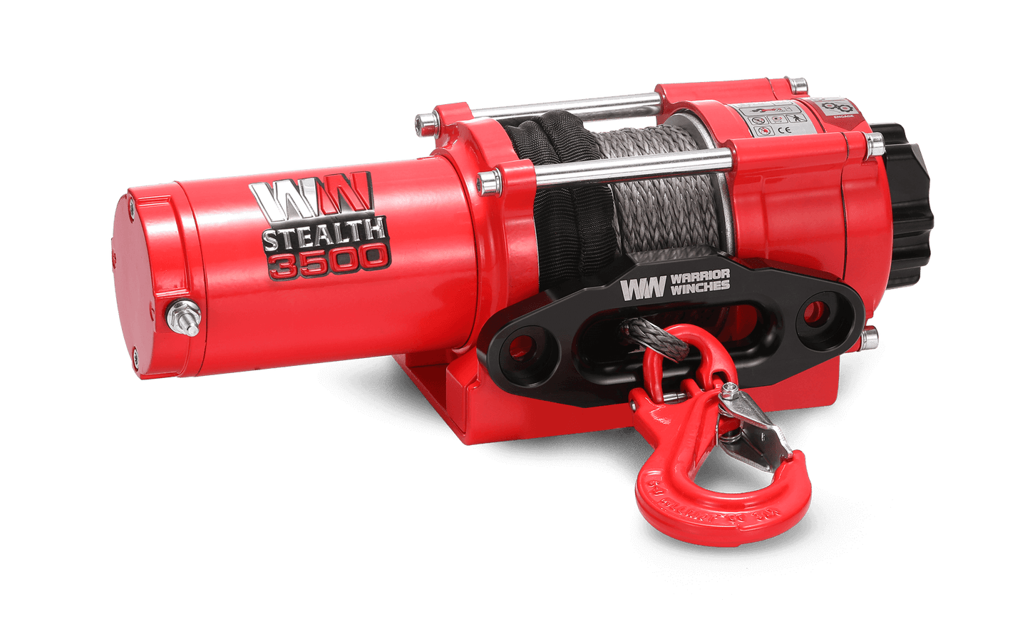 Stealth 3,500lb Electric Winch - 12v Synthetic Rope