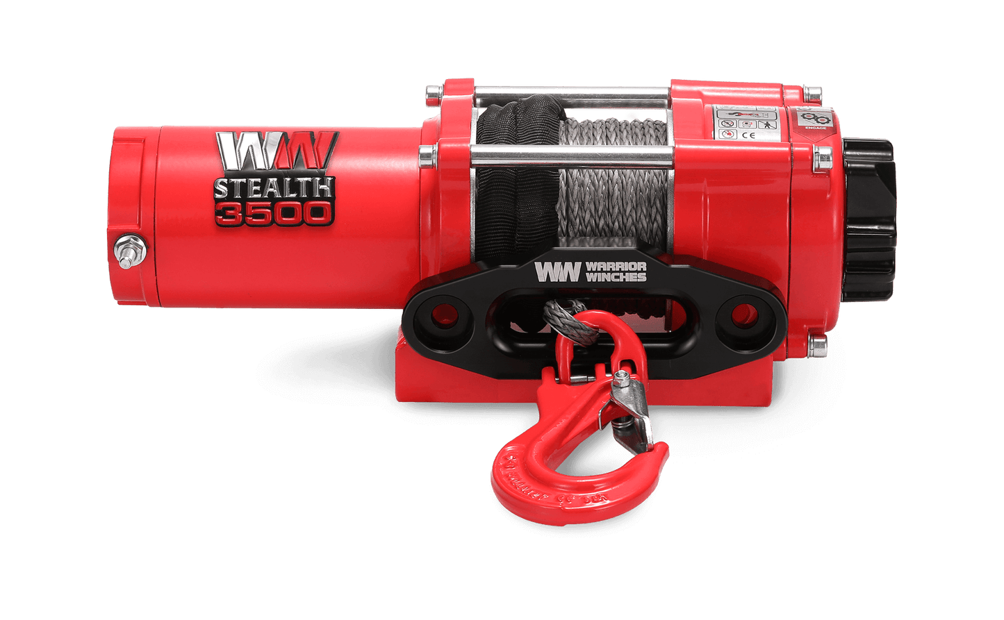 Stealth 3,500lb Electric Winch - 12v Synthetic Rope