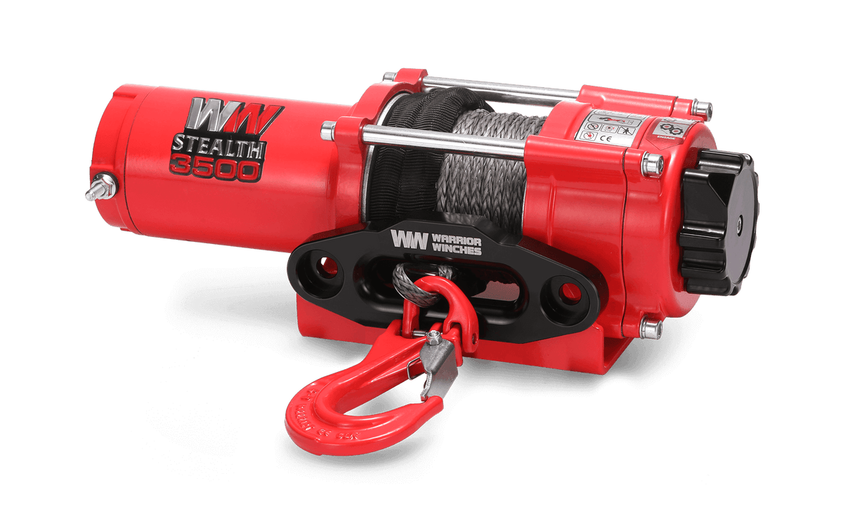 Stealth 3,500lb Electric Winch - 12v Synthetic Rope