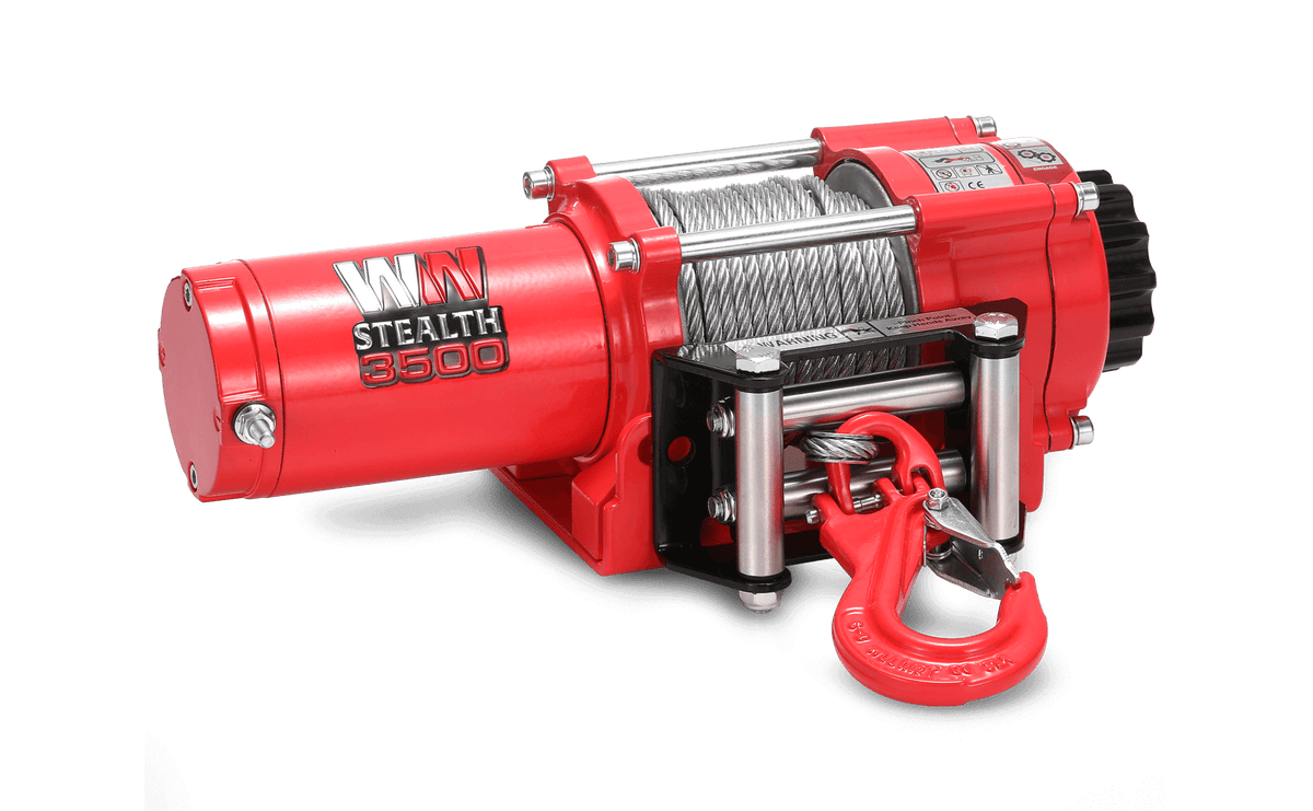 Stealth 3,500lb Electric Winch - 12v Steel Rope
