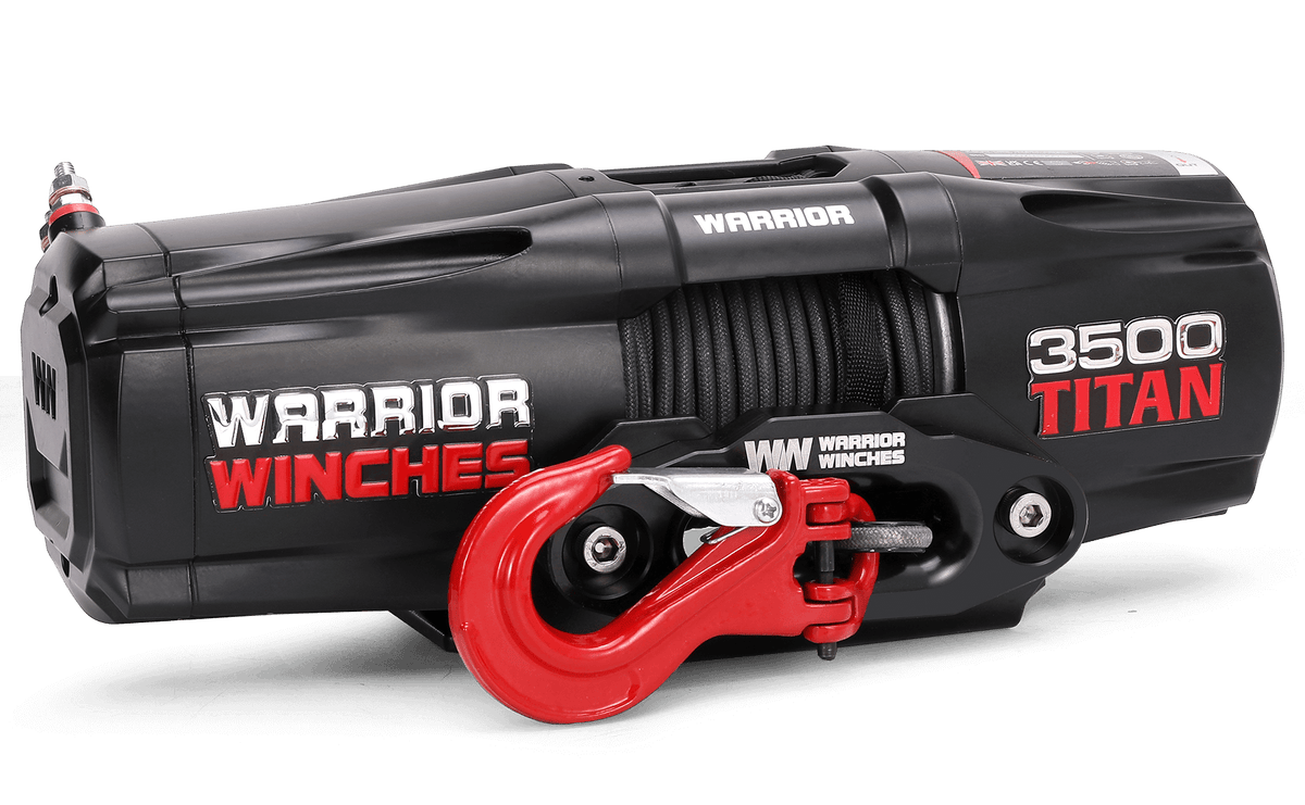 Titan 3,500lb Electric Winch - 12v Synthetic Rope