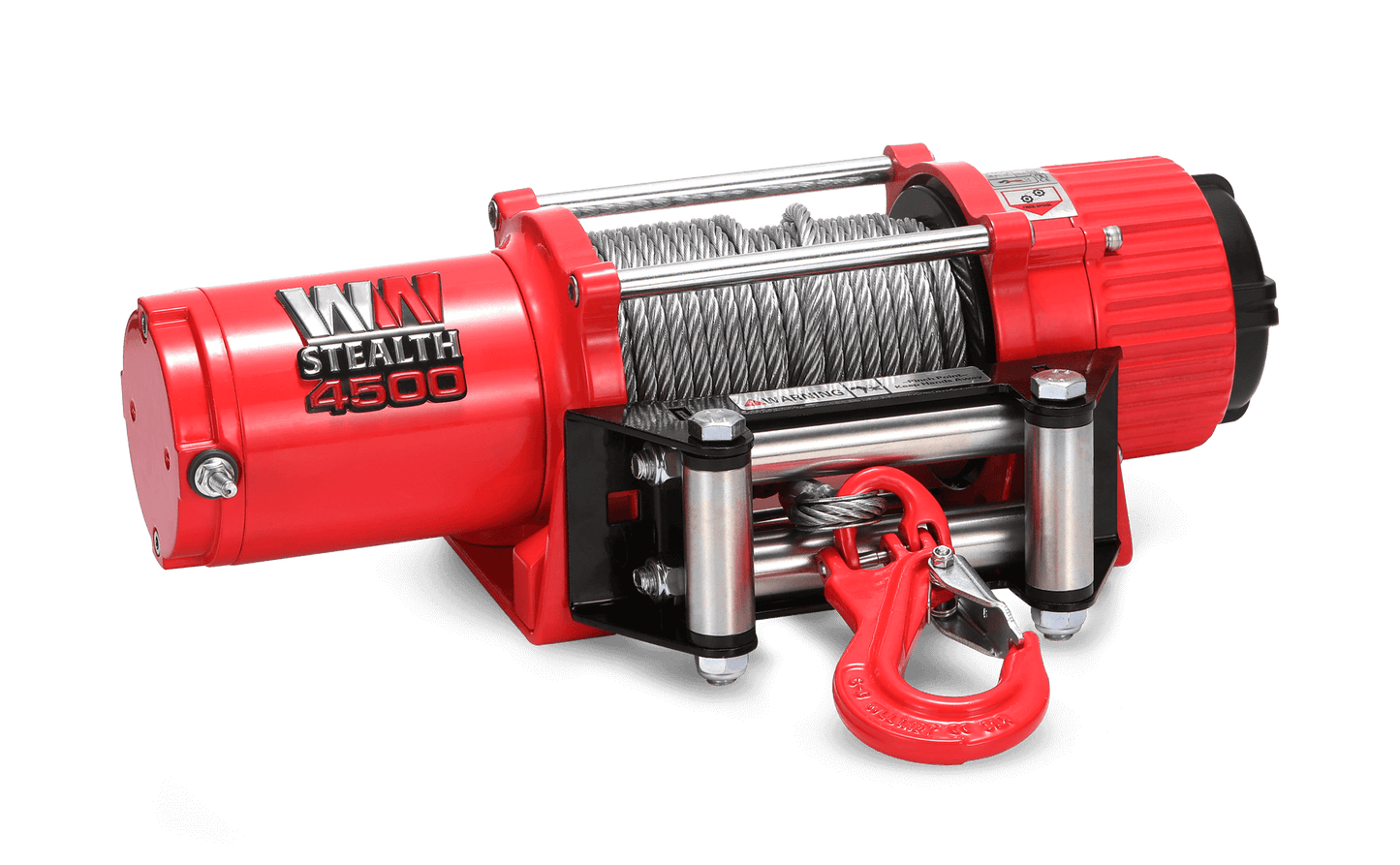 Stealth 4,500lb Electric Winch - 12v Steel Rope