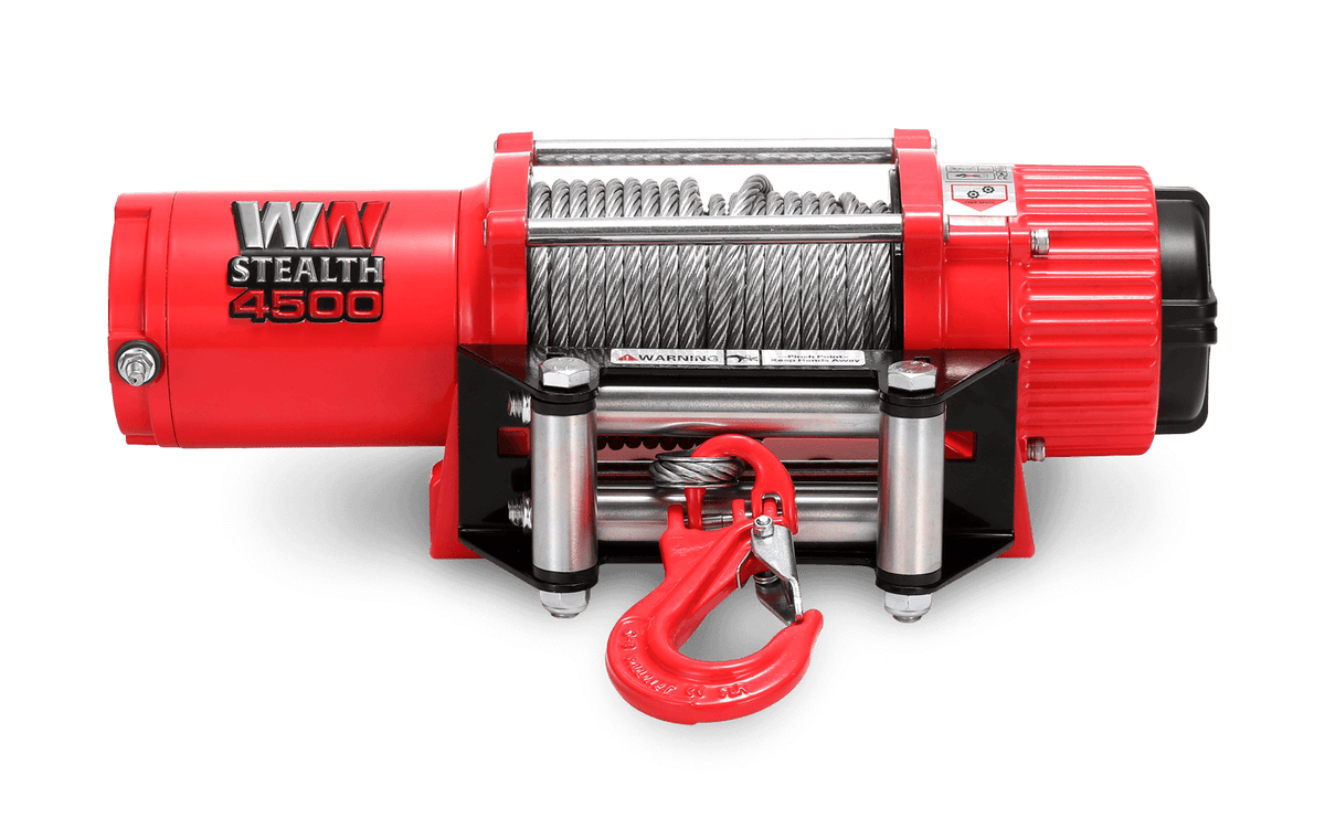 Stealth 4,500lb Electric Winch - 12v Steel Rope