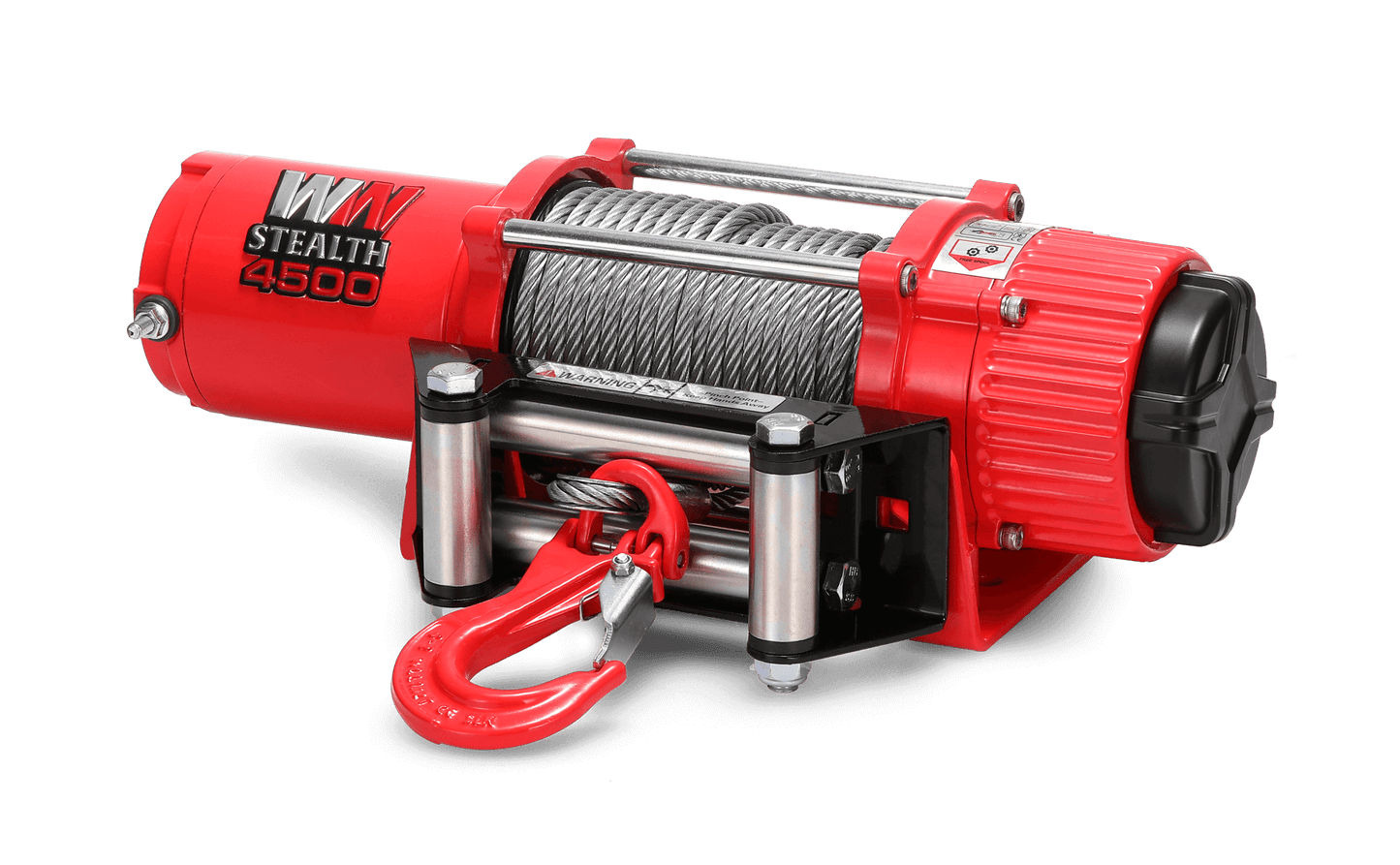 Stealth 4,500lb Electric Winch - 12v Steel Rope
