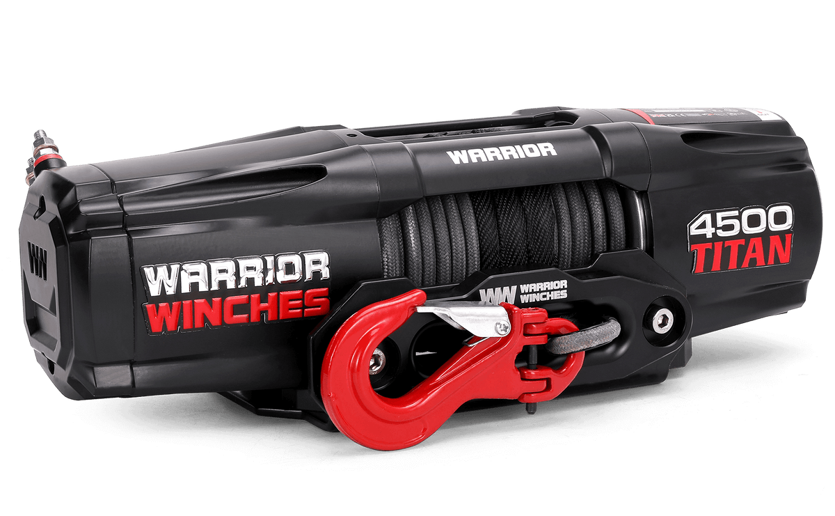 Titan 4,500lb Electric Winch - 12v Synthetic Rope