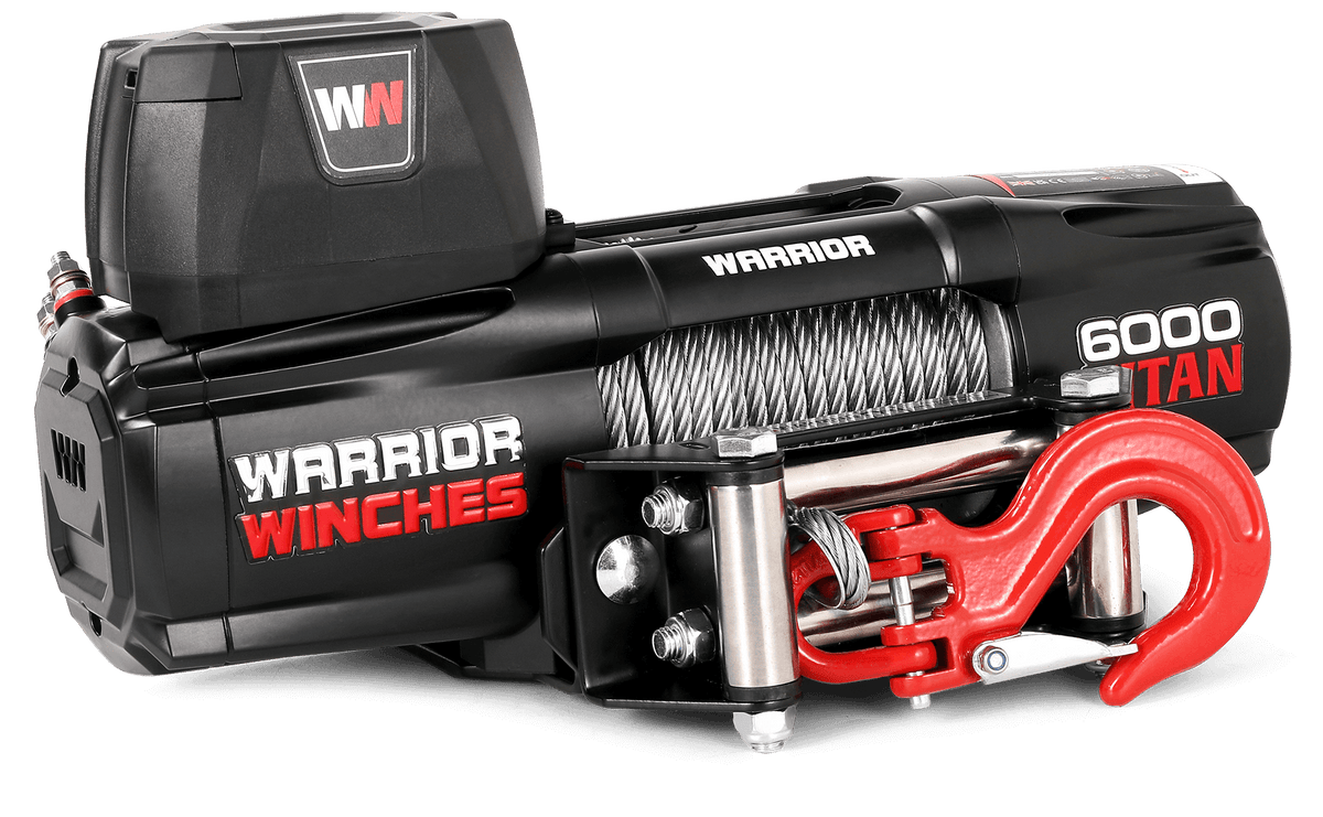 Titan 6,000lb Electric Winch - 12v Steel Rope