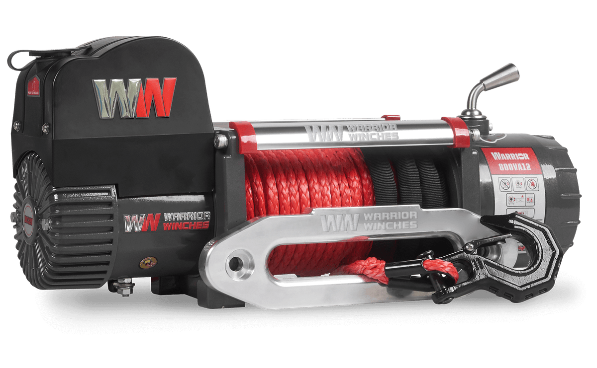 Samurai 8,000lb Electric Winch - 12v Synthetic Rope