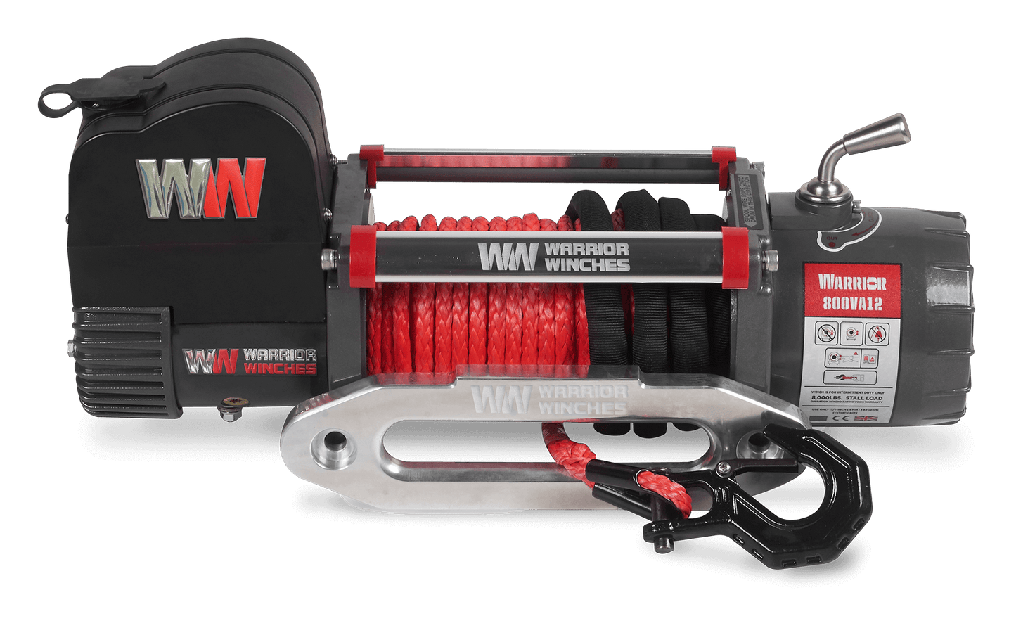 Samurai 8,000lb Electric Winch - 12v Synthetic Rope
