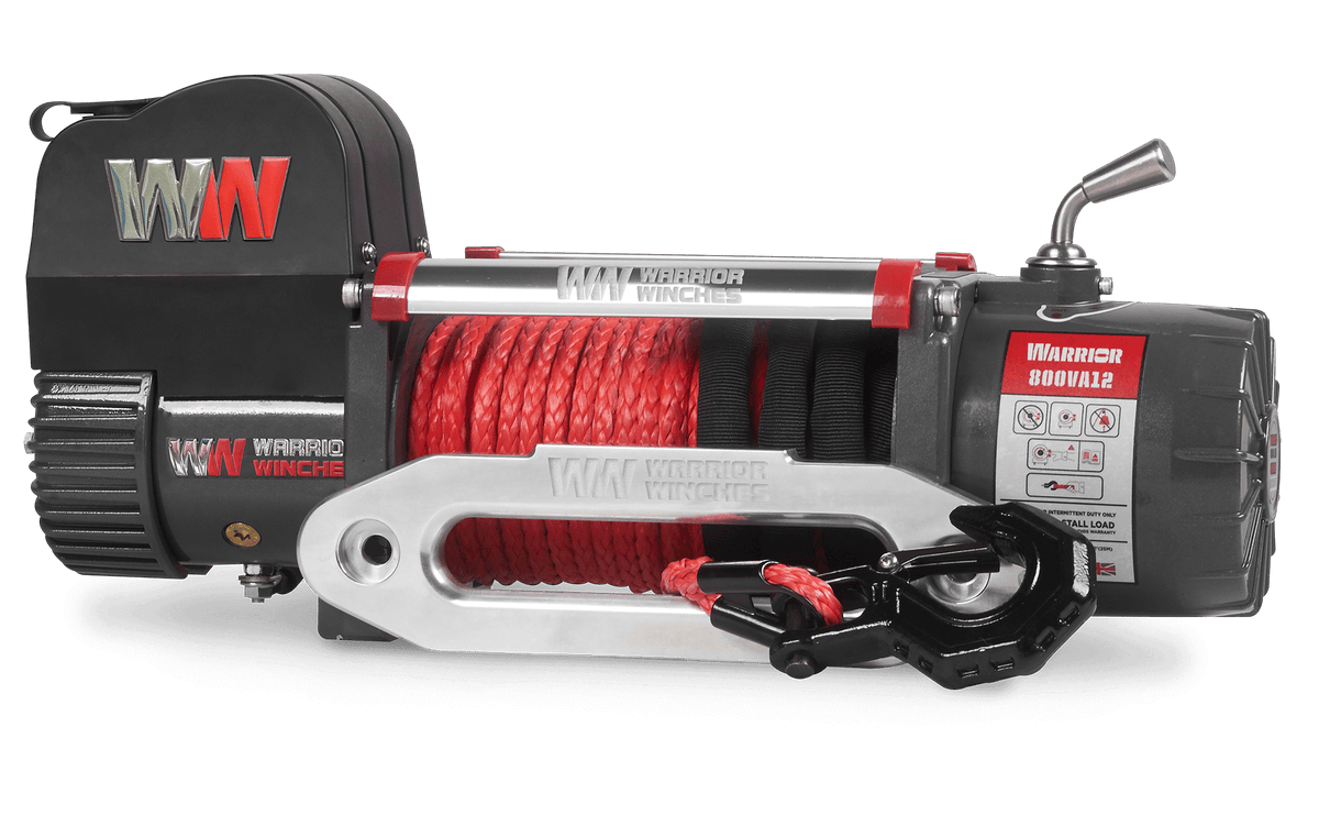 Samurai 8,000lb Electric Winch - 12v Synthetic Rope