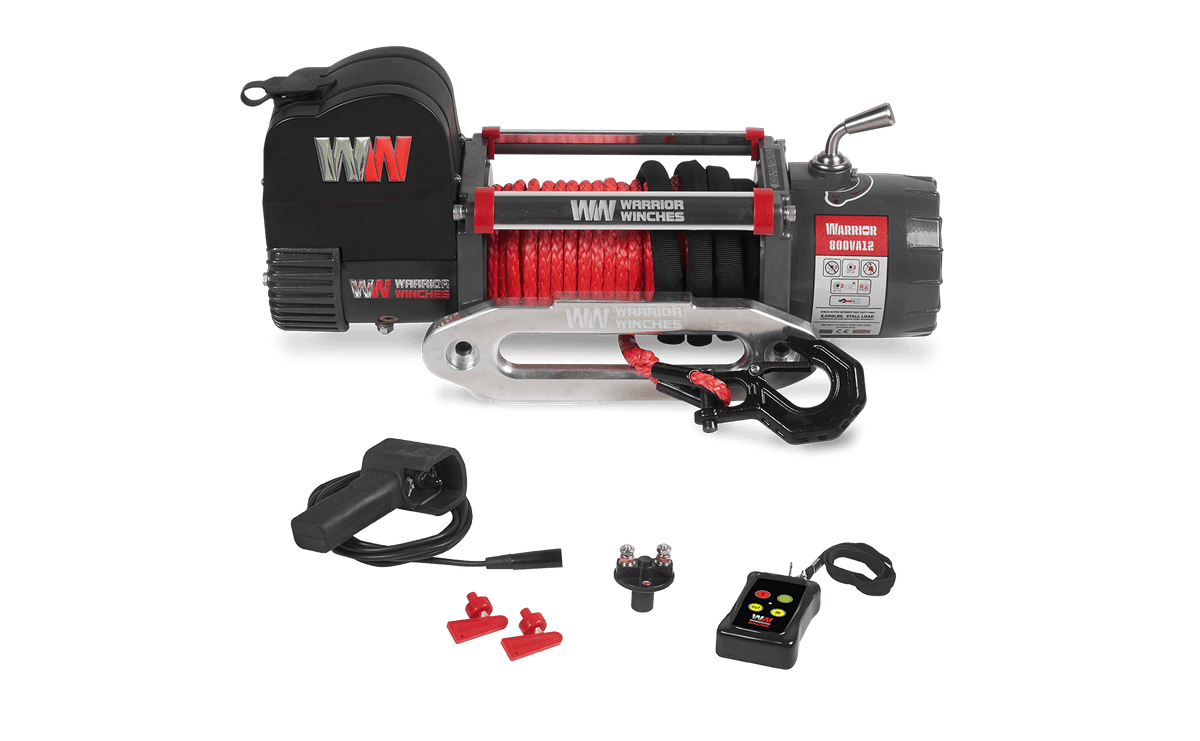 Samurai 8,000lb Electric Winch - 12v Synthetic Rope