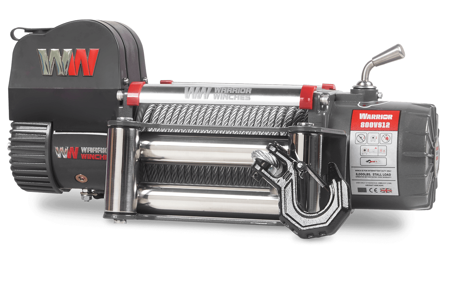 Samurai 8,000lb Electric Winch - 12v Steel Rope