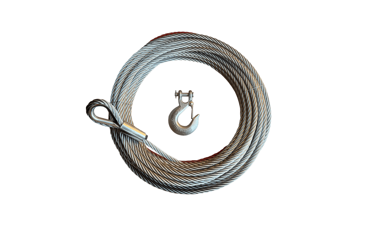 13/32”×83.7' Steel Cable with Hook
