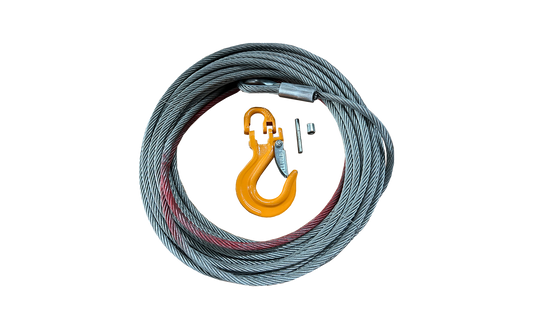 1/5" x 42' Steel Cable with Hook