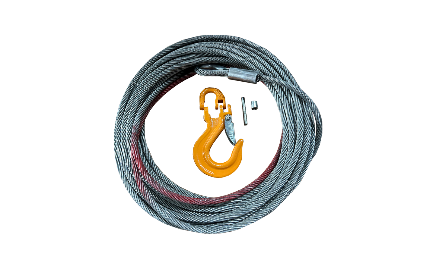 21/64" x 95' Steel Cable with Hook