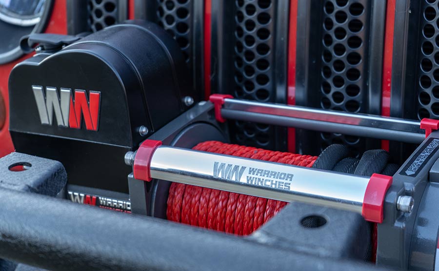 Samurai 8,000lb Electric Winch - 12v Synthetic Rope