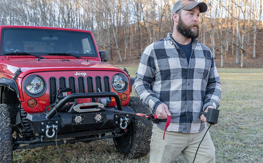Samurai 8,000lb Electric Winch - 12v Synthetic Rope