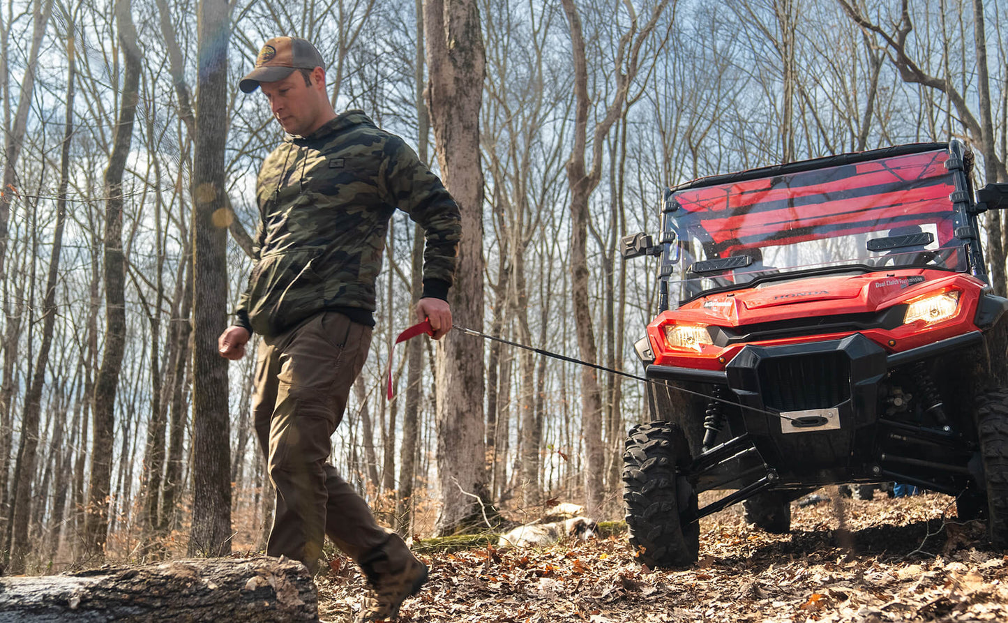 Stealth 3,500lb Electric Winch - 12v Synthetic Rope