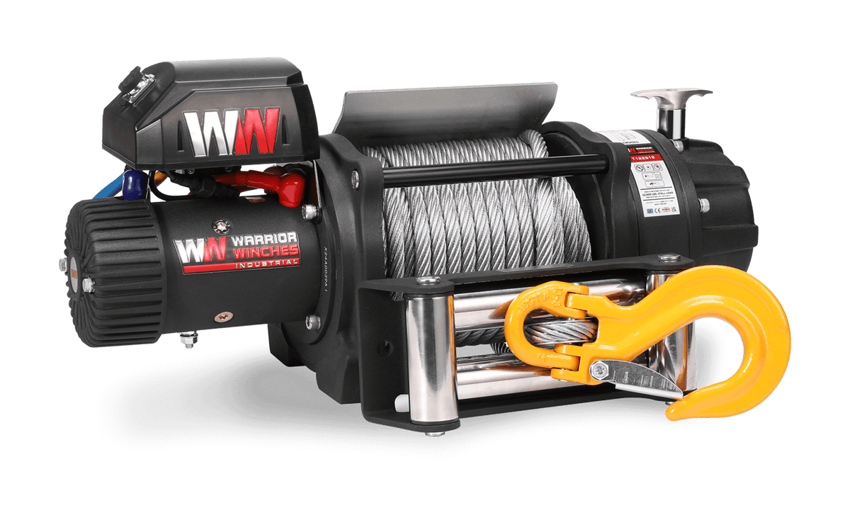 T1000 22,000lb Electric Winch - 12v Steel Rope