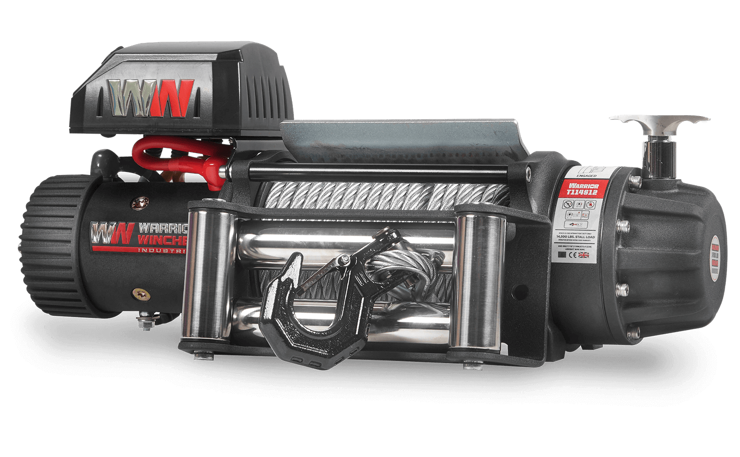 T1000 14,500lb Electric Winch - 12v Steel Rope