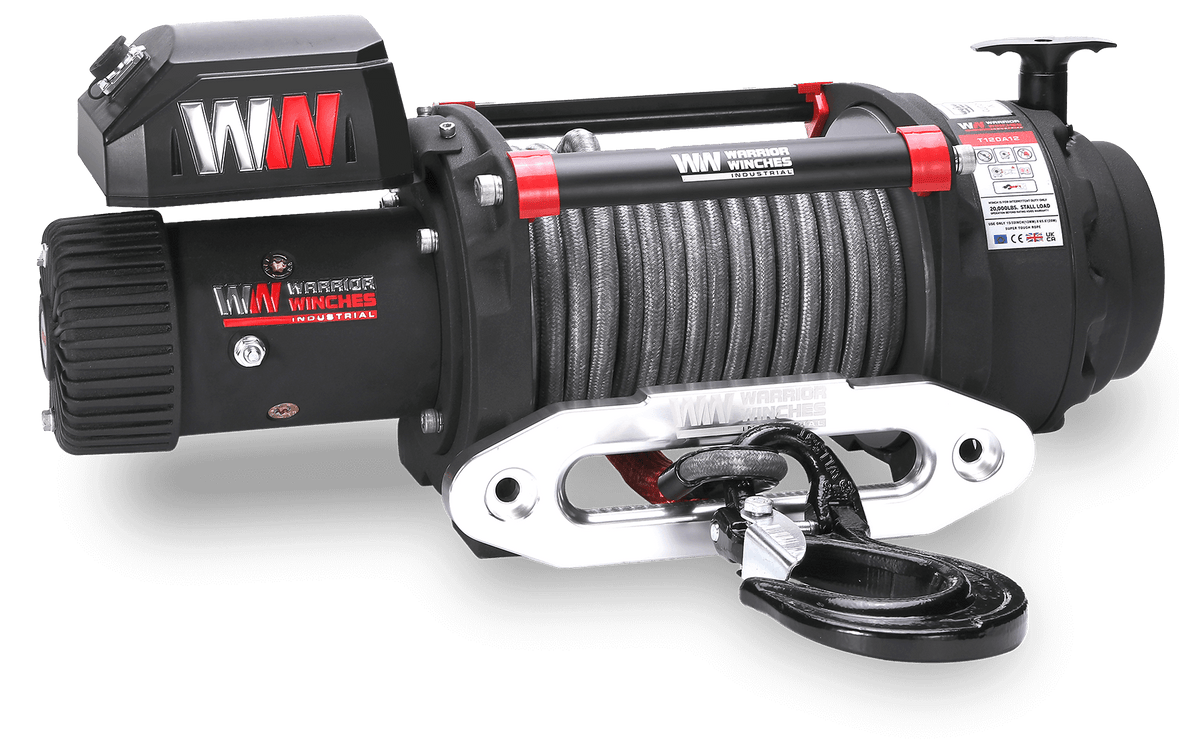 T1000 20,000lb Electric Winch - 12v Synthetic Rope