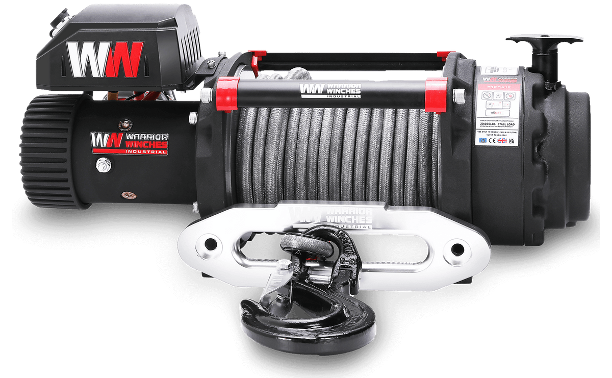 T1000 20,000lb Electric Winch - 12v Synthetic Rope