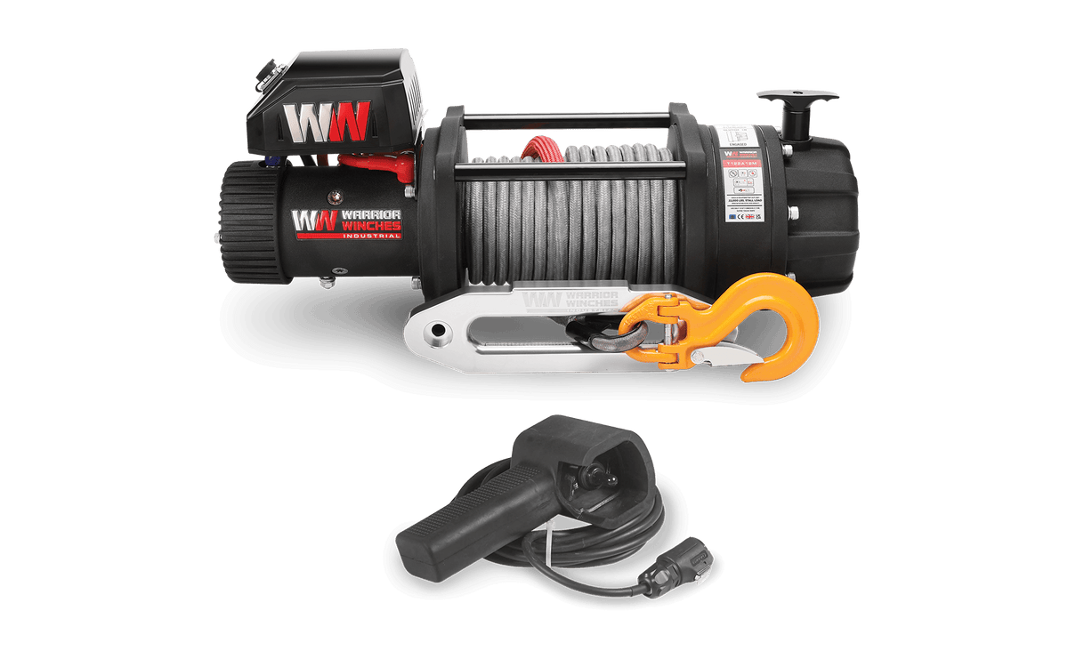 T1000 22,000lb Electric Winch - 12v Synthetic Rope
