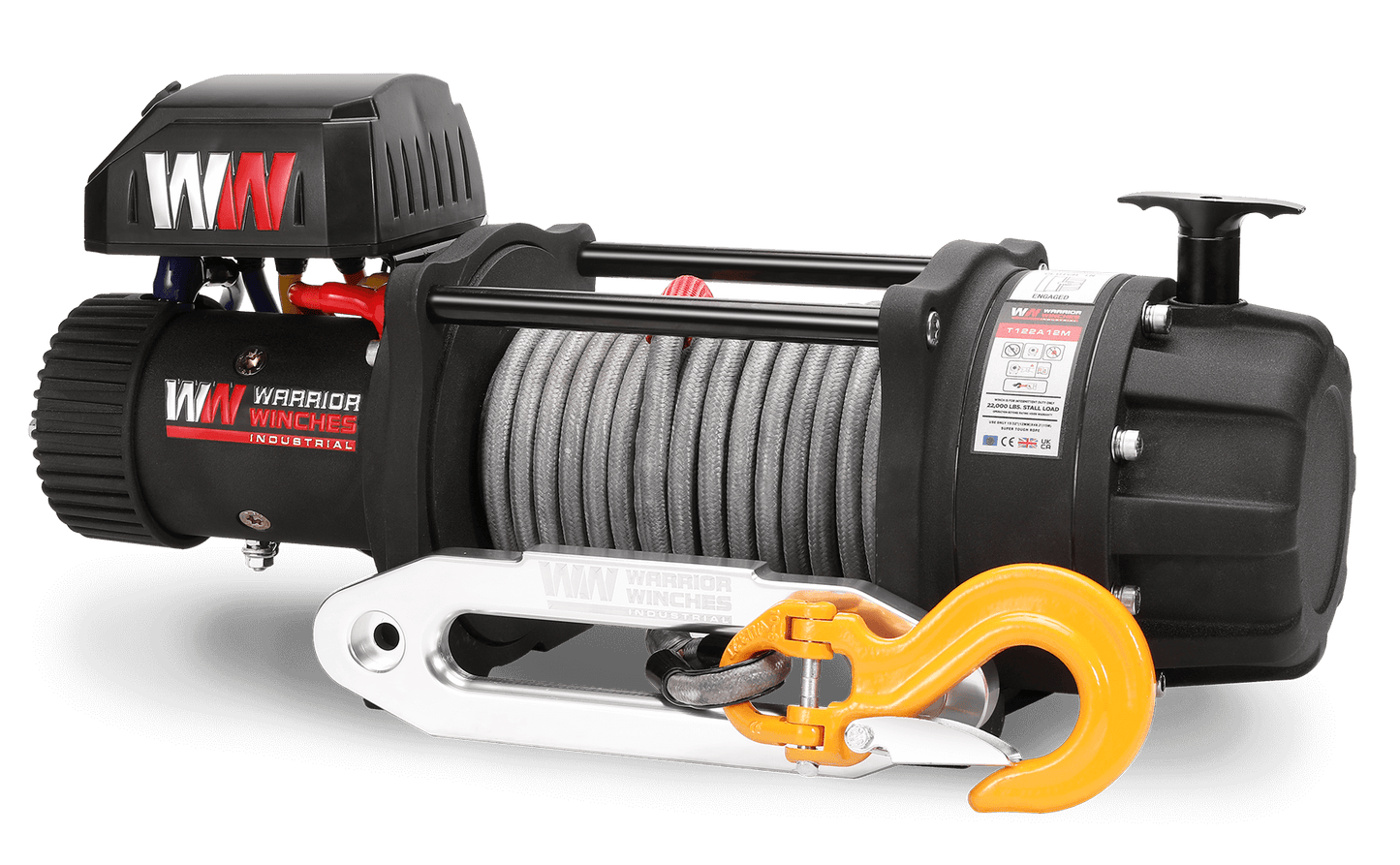 T1000 22,000lb Electric Winch - 12v Synthetic Rope