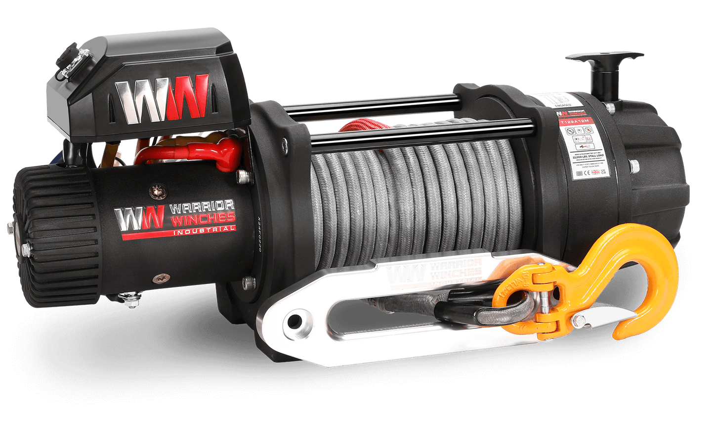 T1000 22,000lb Electric Winch - 12v Synthetic Rope