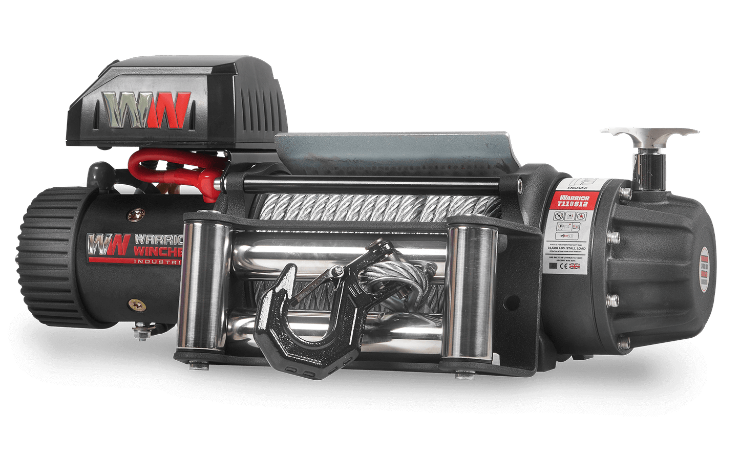 T1000 12,500lb Electric Winch - 12v Steel Rope