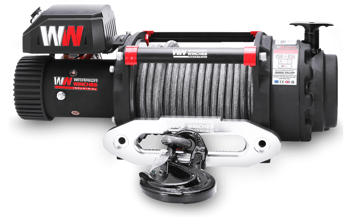 T1000 18,000lb Electric Winch - 12v Synthetic Rope