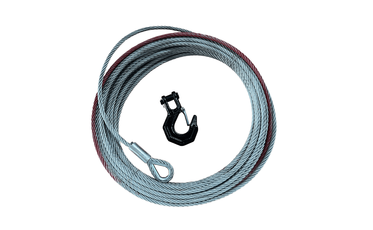 13/32" x 65.6' Steel Cable with Hook