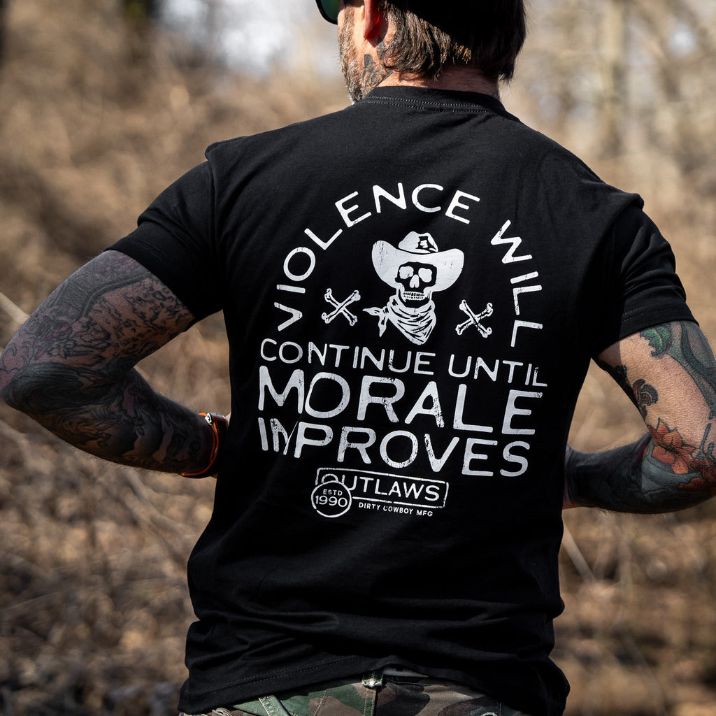 Violence Will Continue Until Morale Improves Men's T-Shirt
