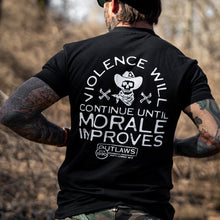 Load image into Gallery viewer, Violence Will Continue Until Morale Improves Men's T-Shirt