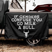 Load image into Gallery viewer, If Genders Confuse You, Go Milk A Bull 3'x5' Flag