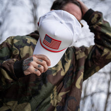 Load image into Gallery viewer, American Flag Patch Weekender Performance Snapback Hat