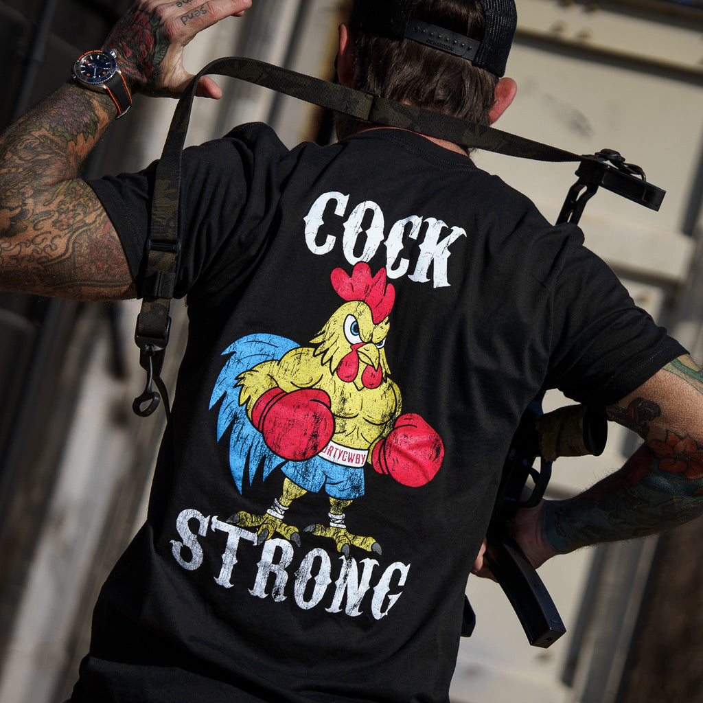 Boxing Chicken Cock Strong Men's T-Shirt