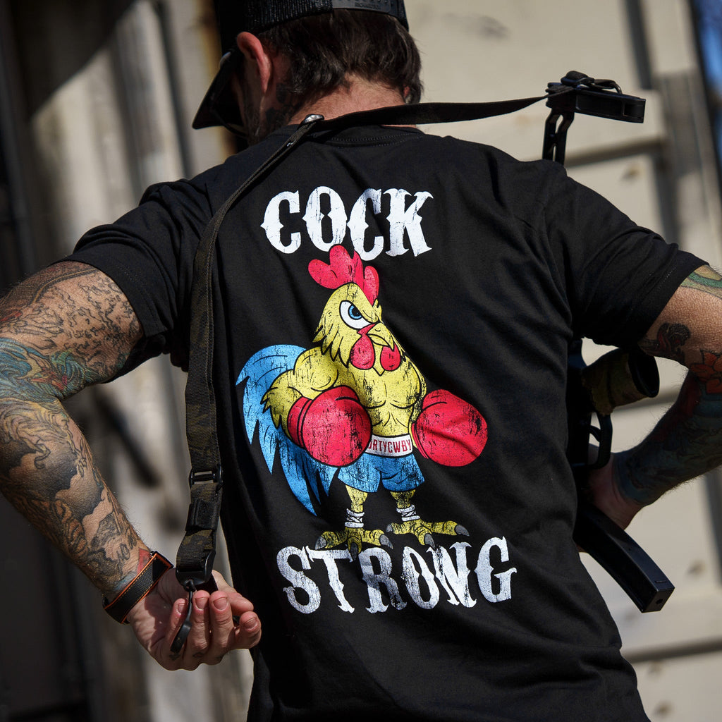 Boxing Chicken Cock Strong Men's T-Shirt