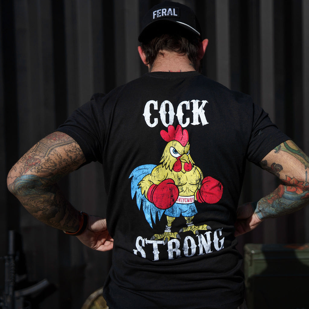 Boxing Chicken Cock Strong Men's T-Shirt