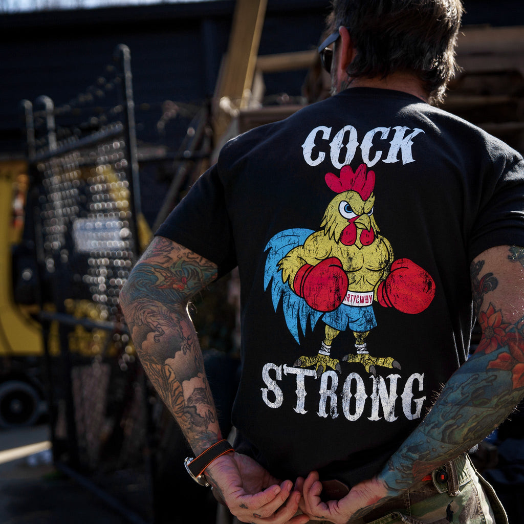 Boxing Chicken Cock Strong Men's T-Shirt
