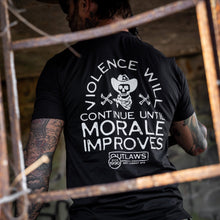 Load image into Gallery viewer, Violence Will Continue Until Morale Improves Men's T-Shirt